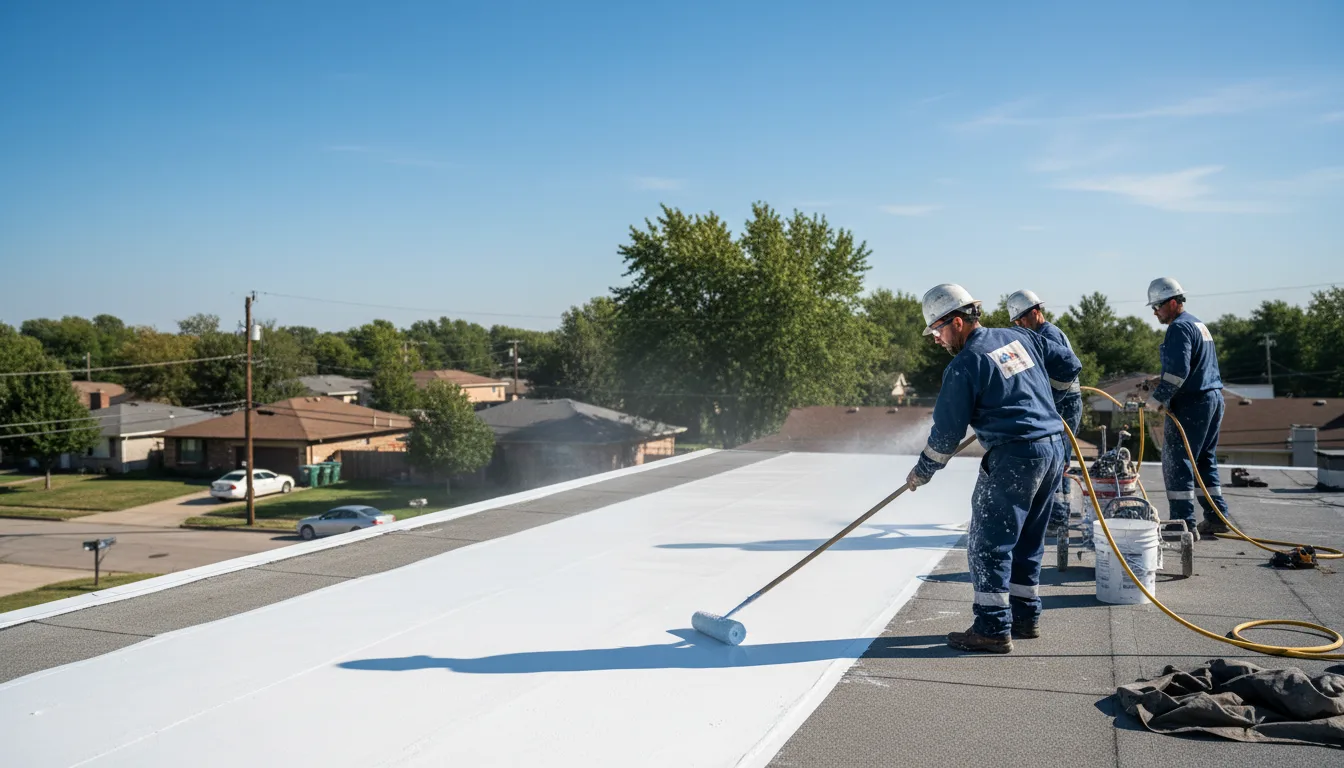 Commercial roof coating in Castaner, PR near me